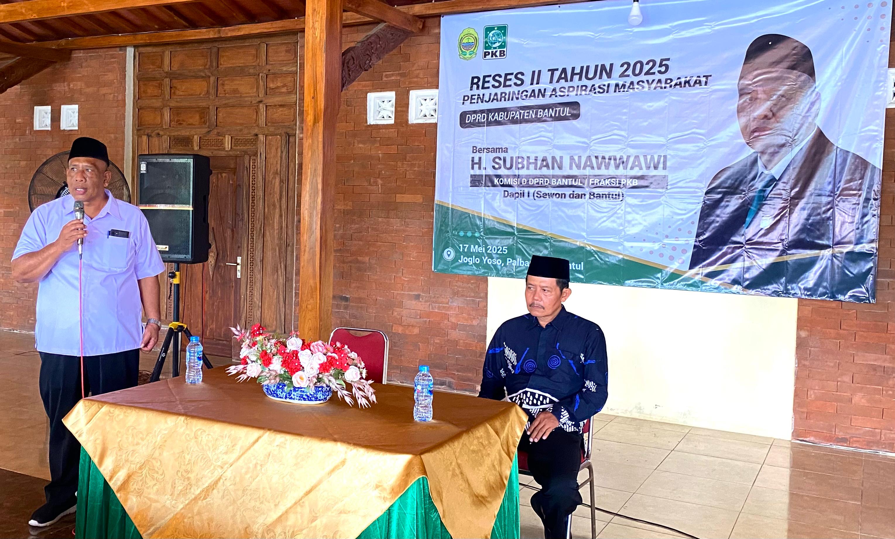 SELENGGARAKAN RESES, H. SUBHAN NAWWAWI TEGASKAN FOKUS PEMBERDAYAAN MASYARAKAT